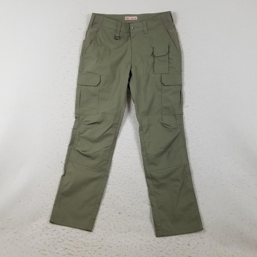 5.11 Tactical Pants Mens 32x32 Green Cargo Polyester Cotton Workwear Outdoor